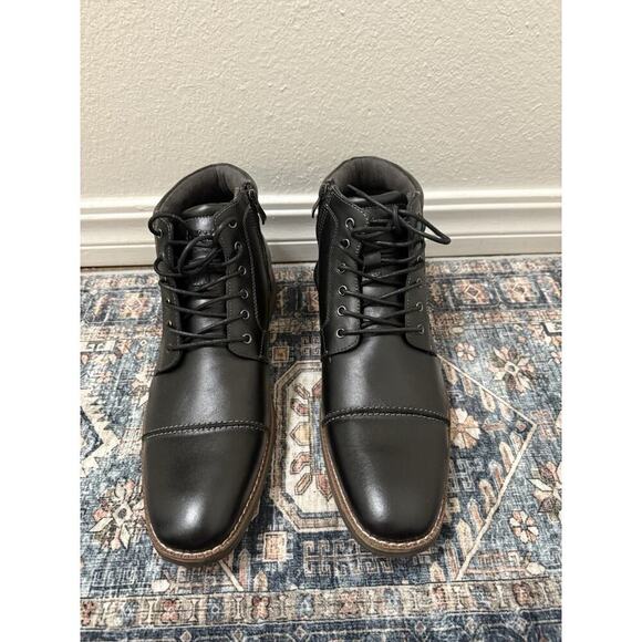Arkbird Men’s US 13 Oxford Leather Chukka Dress Boots Black, Style # ZK2019889 - Picture 1 of 8